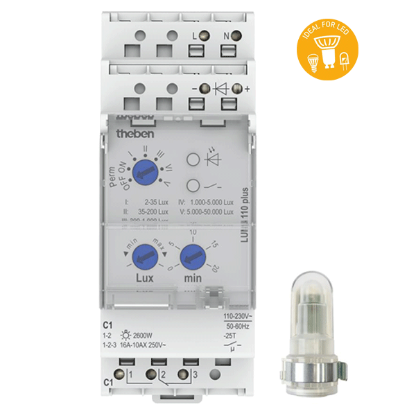 Công tắc cảm ứng ánh sáng LUNA 110 plus AL Công tắc cảm ứng ánh sáng LUNA 110 plus AL